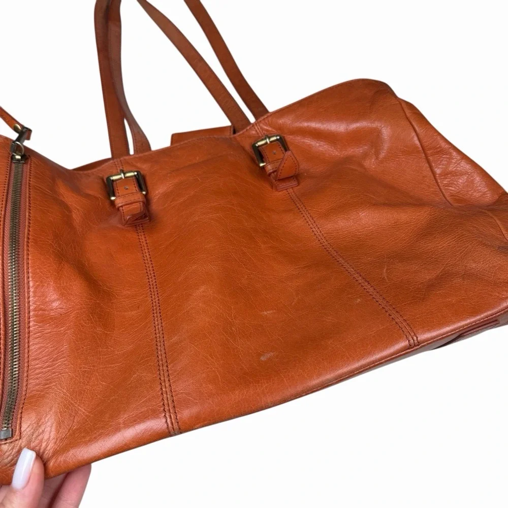 HOBO International Cabot Work‎ Tote Shoulder Bag in Brown Leather